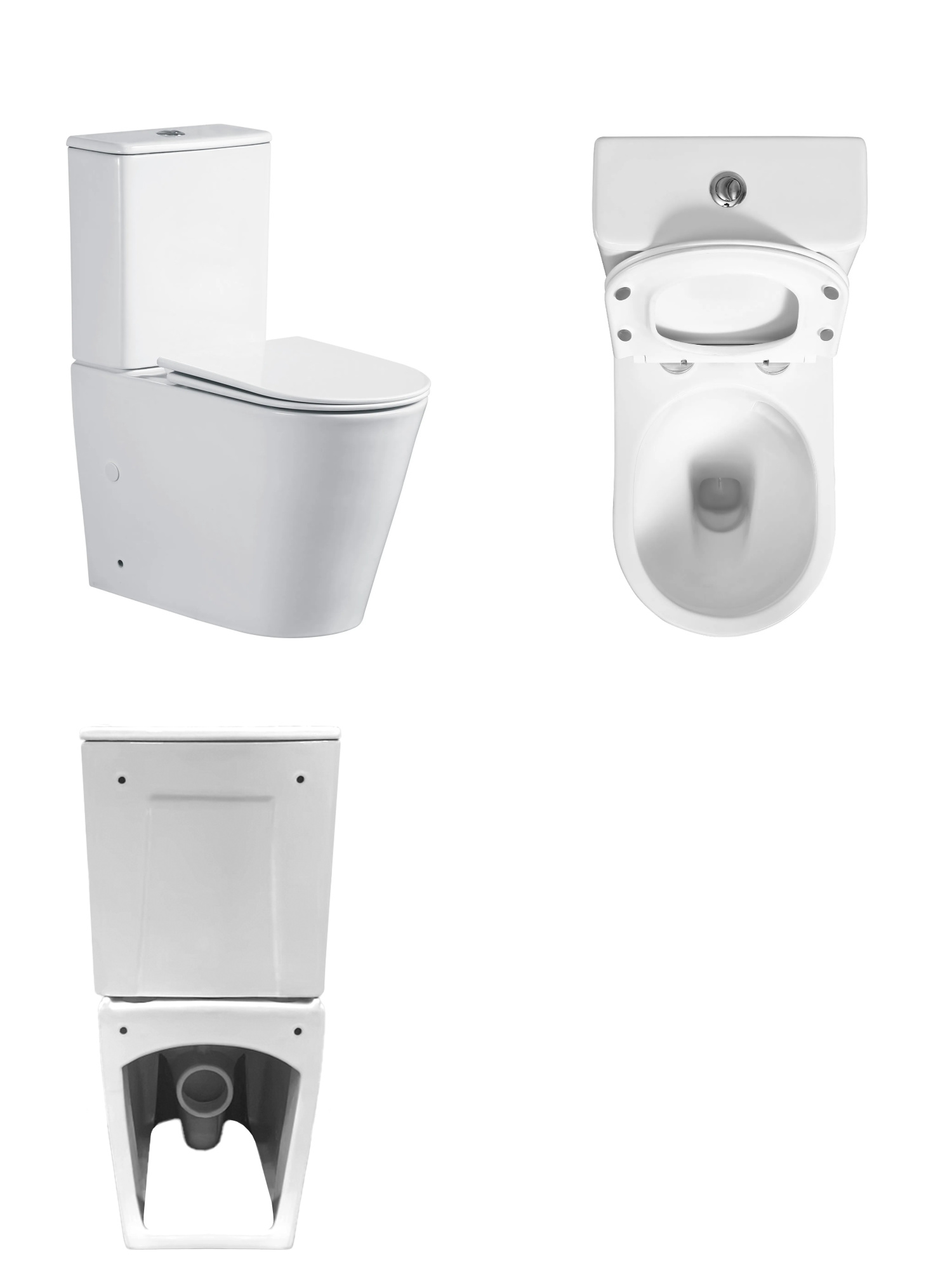 Унитаз-компакт Ceruttispa Piera CT10560 безободковый с микролифтом