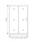 Душевое ограждение GOOD DOOR NEO WTW-140-C-CH 140x140x185 Душевое ограждение GOOD DOOR NEO WTW-140-C-CH 140x140x185