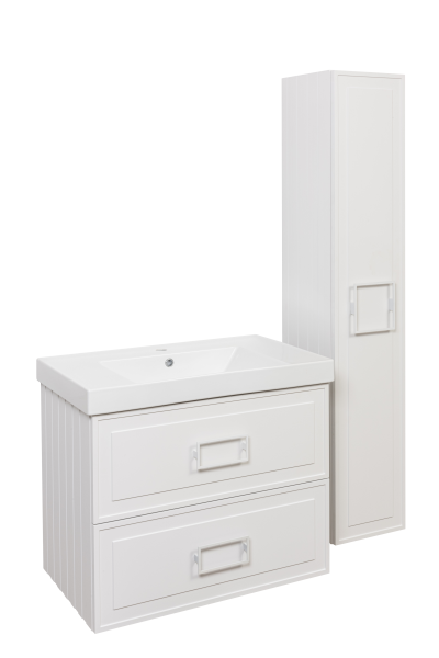 Тумба под раковину La Fenice Cubo Bianco TWIN белый 80 FNC-01-CUB-B-80-2 Тумба под раковину La Fenice Cubo Bianco TWIN белый 80 FNC-01-CUB-B-80-2
