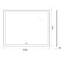 Зеркало с подогревом 100x80 см BelBagno  SPC-GRT-1000-800-LED-TCH-WARM Зеркало с подогревом 100x80 см BelBagno  SPC-GRT-1000-800-LED-TCH-WARM