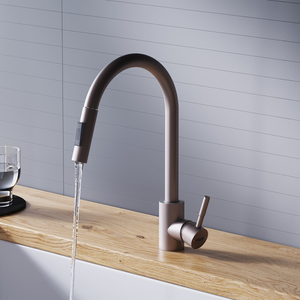 Смеситель для кухонной мойки Dorff Logic D3007511 сатин матовый