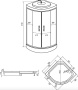 Душевая кабина Erlit ER3509PF-C4-RUS 90x90x215 Душевая кабина Erlit ER3509PF-C4-RUS 90x90x215