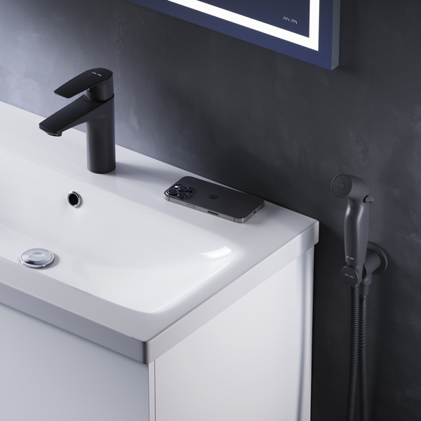 Смеситель для раковины Am.Pm Gem черный матовый