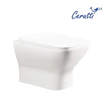 Унитаз подвесной Ceruttispa Elleros CT10482 безободковый с микролифтом