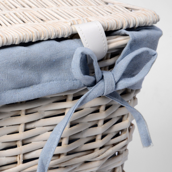 Корзина для белья WasserKRAFT Lippe WB-450-M белая