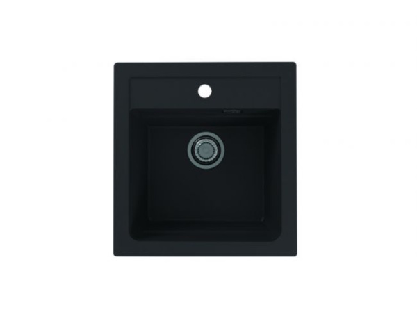 Мойка каменная 50x47 ALVEUS ATROX 1131990 черная Мойка каменная 50x47 ALVEUS ATROX 1131990 черная