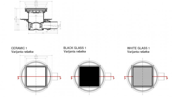 Душевой трап Pestan Confluo Standard White Glass 1 Gold 13000156 Душевой трап Pestan Confluo Standard White Glass 1 Gold 13000156