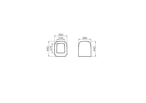 Сиденье для унитаза Vitra S20 77-003-001 Сиденье для унитаза Vitra S20 77-003-001