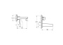 Встроенный для раковины VitrA Root Square A42738EXP Хром Встроенный для раковины VitrA Root Square A42738EXP Хром