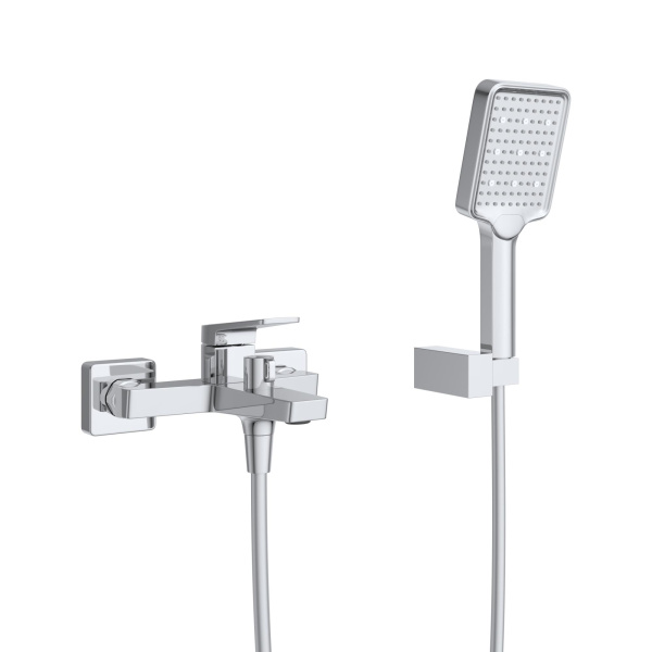 Смеситель для ванны с ручным душем, шлангом и держателем BelBagno Ardente ARDENTE-VASM-CRM хром глянцевый