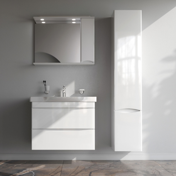 Тумба под раковину Am.Pm Like 80 см M80FHX0802WG подвесная белая
