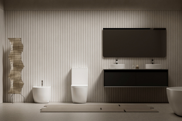 Биде Abber Bequem AC1152 приставное белое