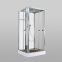 Душевая кабина с баней AvaCan 100x100 Z1910MT профиль хром