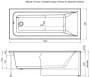 Акриловая ванна Aquanet Bright 165x70 00229217