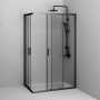 Душевой уголок AM.PM Gem 120x195x80 W90G-403-120280-BT профиль черный