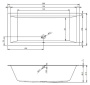 Ванна акриловая Riho Lugo 200x90 B137001005