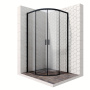 Душевое ограждение 90х90 Ambassador Queen Black 11011201Black Душевое ограждение 90х90 Ambassador Queen Black 11011201Black