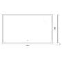 Зеркало с подогревом 140x80 см BelBagno  SPC-GRT-1400-800-LED-TCH-WARM Зеркало с подогревом 140x80 см BelBagno  SPC-GRT-1400-800-LED-TCH-WARM