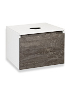 Тумба под раковину Runo Бари 60 см 00-00001378 подвесная железный камень