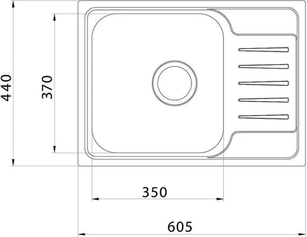 Мойка для кухни Iddis Sound 60 см SND60SDi77 сатин