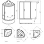 Душевая кабина 90x90 см без гидромассажа AM.PM X-Joy W88C-401A-090WT Душевая кабина 90x90 см без гидромассажа AM.PM X-Joy W88C-401A-090WT