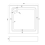 Поддон душевой 90х90 170мм IDDIS Optima Home OPH1WS9i22 Поддон душевой 90х90 170мм IDDIS Optima Home OPH1WS9i22