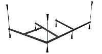 Каркас для ванны Vagnerplast Selena 160x100 VPK160100