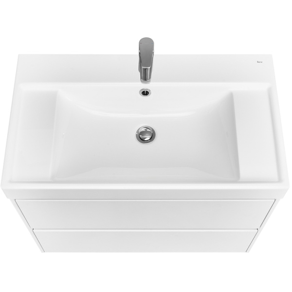 Тумба под раковину Roca Ona 80 см A857630509 подвесная белая