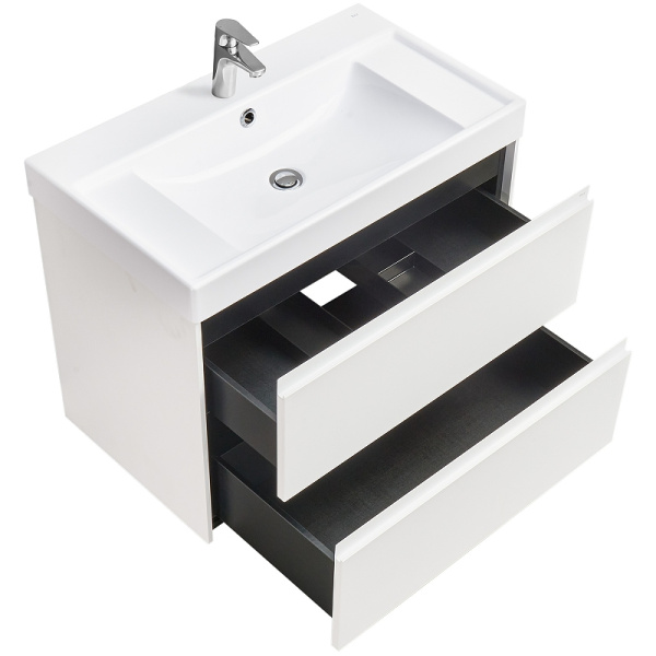 Тумба под раковину Roca Ona 80 см A857630509 подвесная белая