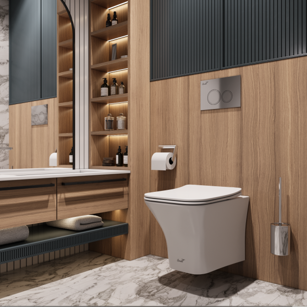 Унитаз Ceruttispa Vettore CT9242 подвесной безободковый с сиденьем микролифт