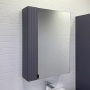 Шкаф зеркальный Comforty Лима 60 см 00-00019425 антрацит