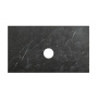 Столешница из керамогранита без отверстия под смеситель 90x46 см Cezares  KEP-90-MNO-W0 marmo nero opaco