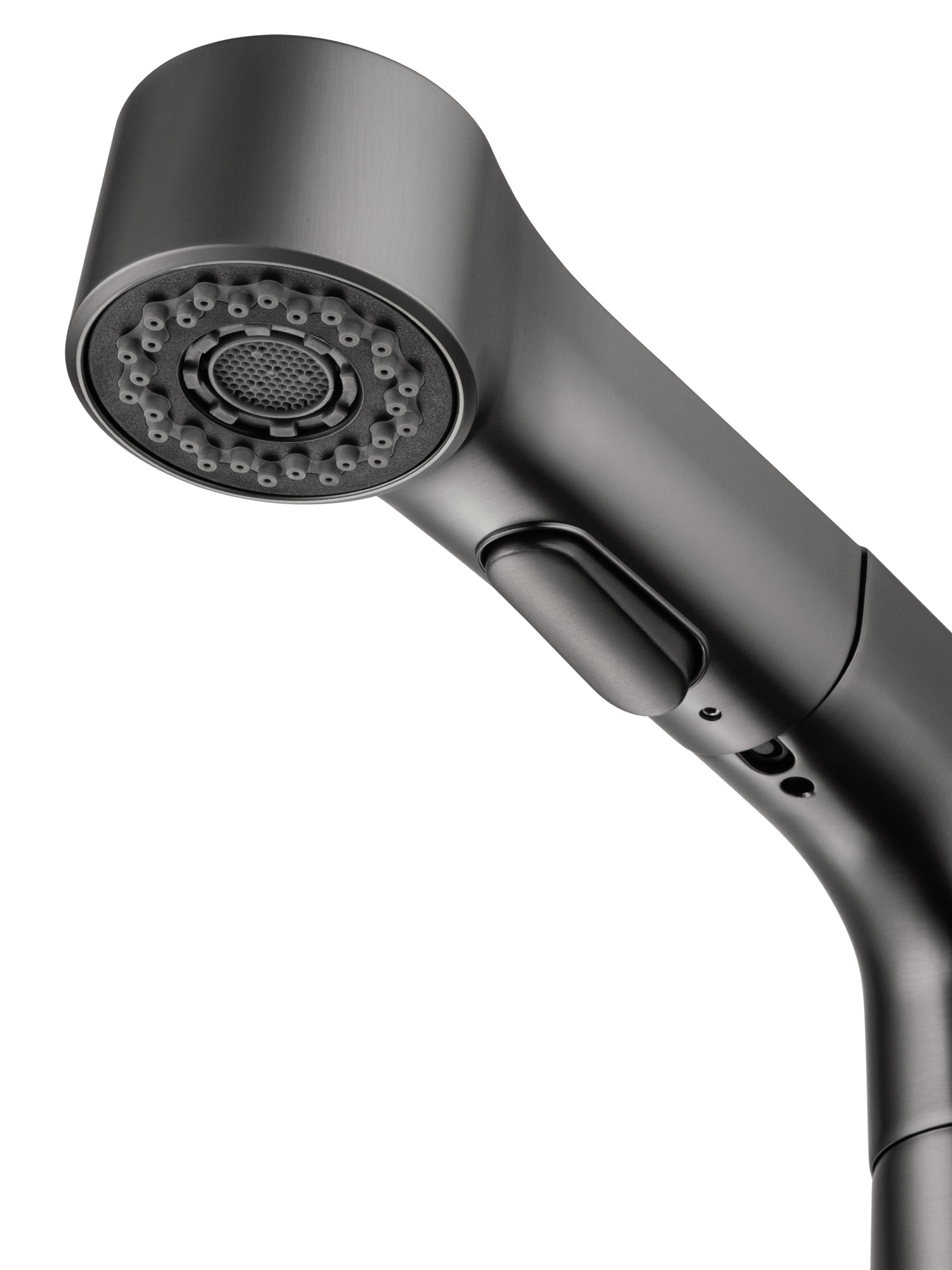 Смеситель для раковины с гигиеническим душем Wonzon & Woghand WW-121B108-BGG темный графит брашированный