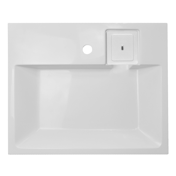 Раковина прямоугольная литьевой мрамор 60x49 Azario ELEMENT CS00082280