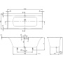 Ванна квариловая Villeroy & Boch Subway 3.0 UBQ170SBW2DV-01