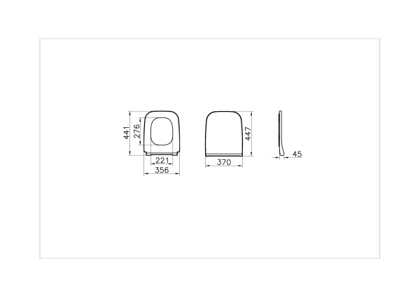 Тонкое сиденье VitrA Integra Square с микролифтом 191-003-009 Тонкое сиденье VitrA Integra Square с микролифтом 191-003-009