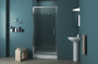 Душевая дверь в нишу 100x200 Bravat Line BD100.4112A Душевая дверь в нишу 100x200 Bravat Line BD100.4112A