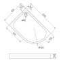 Поддон для душа 120x90 GEMY ST20 L Поддон для душа 120x90 GEMY ST20 L