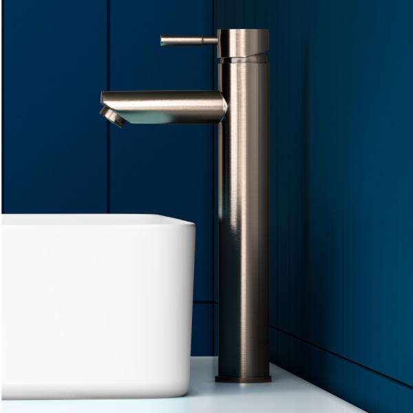 Смеситель для раковины Dorff Logic SS нержавеющая сталь матовый