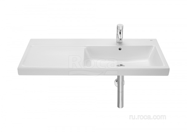 Раковина Roca The Gap Plus высокий бортик, 1 отверстие 100х46 правая 3270ME000 Раковина Roca The Gap Plus высокий бортик, 1 отверстие 100х46 правая 3270ME000