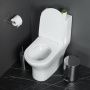 Унитазмоноблок безободковый с сиденьем  BelBagno LOUNGE BB8618CPR-MN/SC Унитазмоноблок безободковый с сиденьем  BelBagno LOUNGE BB8618CPR-MN/SC