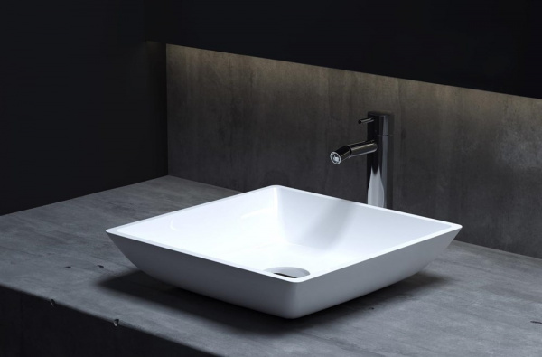 Раковина каменная матовая 38х38 Salini CALLISTA 108 1101208SM Раковина каменная матовая 38х38 Salini CALLISTA 108 1101208SM