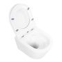 Унитаз подвесной безободковый с сиденьем  BelBagno TRE BB8001CHR/SC Унитаз подвесной безободковый с сиденьем  BelBagno TRE BB8001CHR/SC