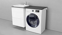 Столешница влагостойкая без выреза VELVEX Klaufs 120x60x1,6 раковина слева МДФ черная Столешница влагостойкая без выреза VELVEX Klaufs 120x60x1,6 раковина слева МДФ черная