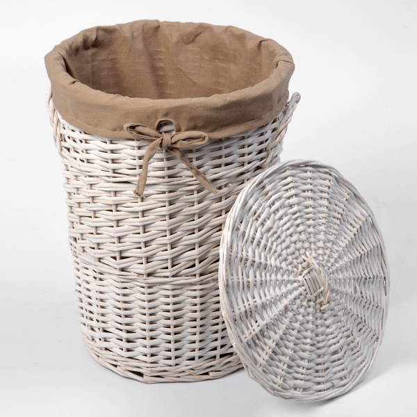 Корзина для белья WasserKRAFT Aller WB-106-S белая