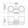 Подстаканник двойной WasserKRAFT Oder K-3028D Подстаканник двойной WasserKRAFT Oder K-3028D