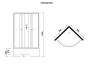 Душевая кабина 80x80 Niagara Promo P80/40/MT/BK Душевая кабина 80x80 Niagara Promo P80/40/MT/BK