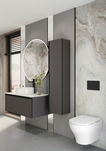 Унитаз Boheme Fiore 978-SET-2-MW подвесной с микролифтом