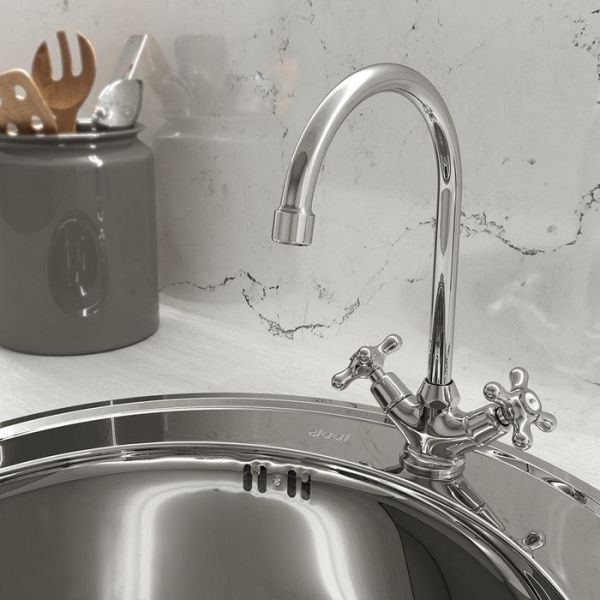 Смеситель для кухни IDDIS Jeals 59000T4C+W04 хром Смеситель для кухни IDDIS Jeals 59000T4C+W04 хром