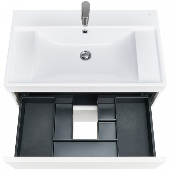 Тумба под раковину Roca Ona 80 см A857630509 подвесная белая